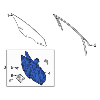 Ford OE - Rear Right Window Regulator