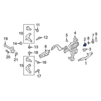 Ford OE - Rear Outer Interior Door Handle Trim