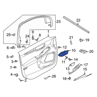Ford OE - Front Left Inner Interior Door Handle