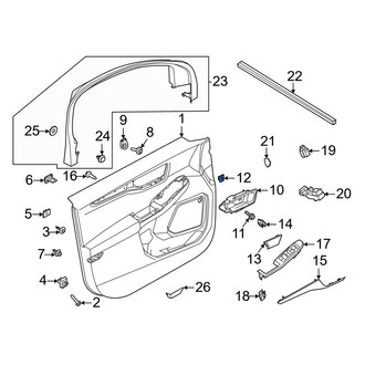 Ford OE - Inner Interior Door Handle Nut