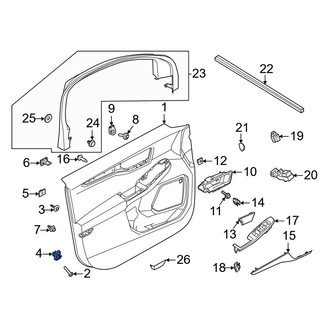 Ford OE - Door Interior Trim Panel Nut