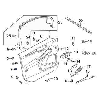 Ford OE - Upper Door Interior Trim Panel Retainer