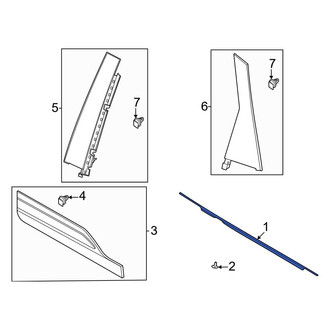 Ford OE - Front Left Door Belt Molding