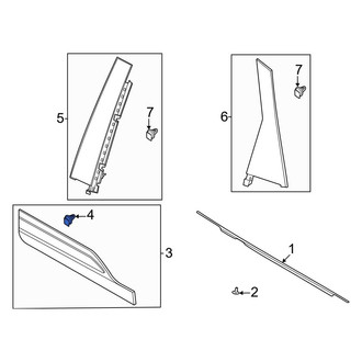 Ford OE - Door Molding Clip