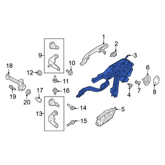 Ford OE - Rear Left Door Latch Assembly