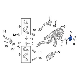 Ford OE - Front Door Lock Striker Plate