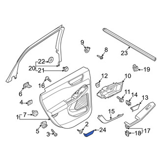 Ford OE - Rear Left Door Interior Reflector
