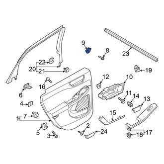 Ford OE - Upper Door Interior Trim Panel Retainer