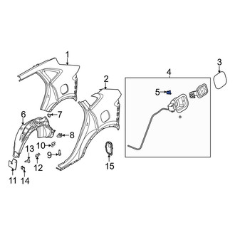 Ford OE - Rear Fuel Filler Door Switch