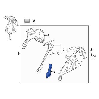 Ford OE - Rear Left Quarter Panel Filler Panel