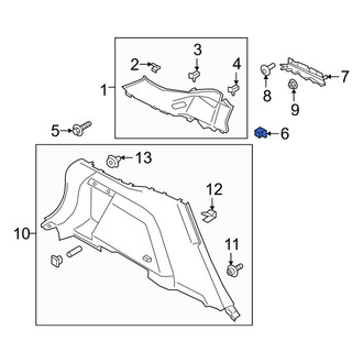 Ford OE - Body A-Pillar Trim Panel Nut
