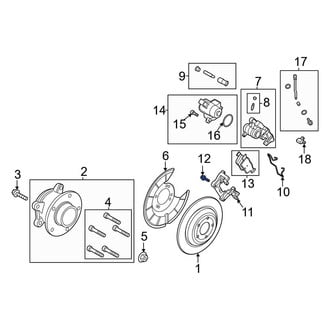 Ford OE - Disc Brake Caliper Anchor Plate Bolt
