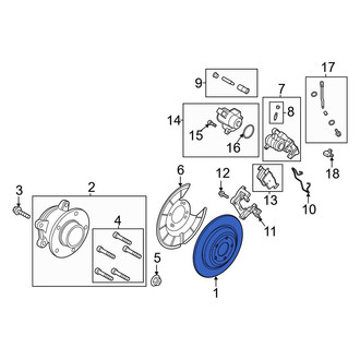Ford OE - Rear Disc Brake Rotor