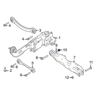 Ford OE - Rear Lower Rear Inner Suspension Control Arm Nut