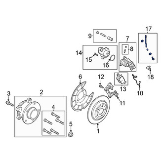 Ford OE - Rear Brake Hydraulic Hose