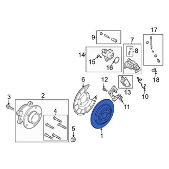 Ford OE - Rear Disc Brake Rotor