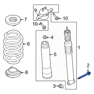Ford OE - Suspension Shock Absorber Bolt