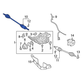 Ford OE - Rear Right CV Axle Assembly