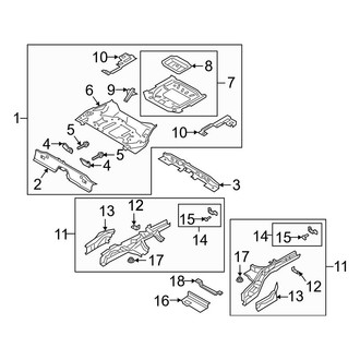 Ford OE - Rear Body & Floor - Floor & Rails (2.5L)