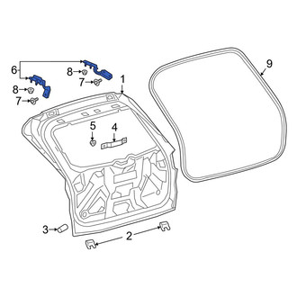 Ford OE - Rear Left Liftgate Hinge