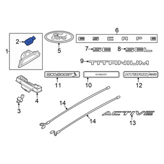 Ford OE - Rear Tailgate Release Switch