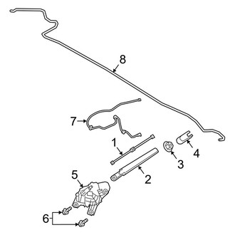 Ford OE - Lift Gate - Wiper & Washer Components