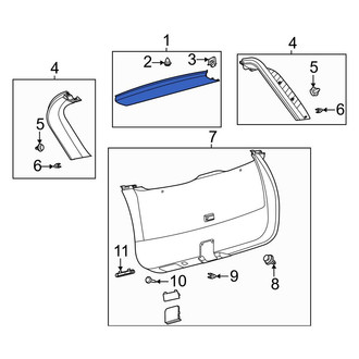 Ford OE - Rear Upper Liftgate Trim