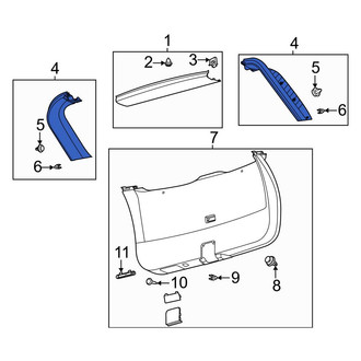 Ford OE - Rear Left Liftgate Trim