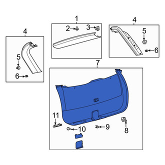 Ford OE - Rear Lower Liftgate Trim