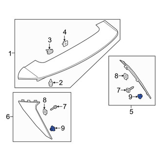 Ford OE - Outer Spoiler Clip