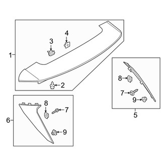 Ford OE - Lift Gate - Spoiler