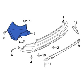 Ford OE - Rear Right Bumper Corner Cover