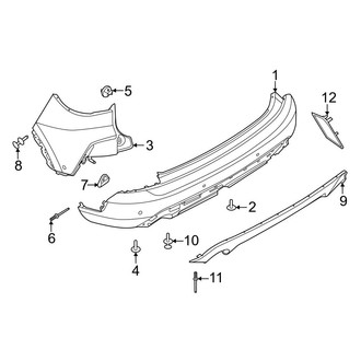 Ford OE - Rear Bumper - Bumper & Components (W/O Trailer Package, Covers & Trim)