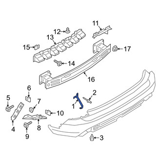 Ford OE - Rear Center Right Bumper Cover Bracket