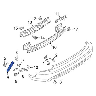 Ford OE - Rear Left Outer Bumper Cover Bracket