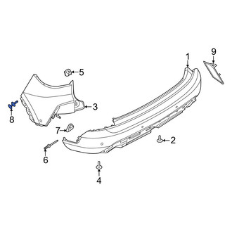 Ford OE - Bumper Corner Cover Clip