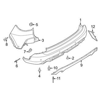 Ford OE - Rear Bumper - Bumper & Components (Covers & Trim)