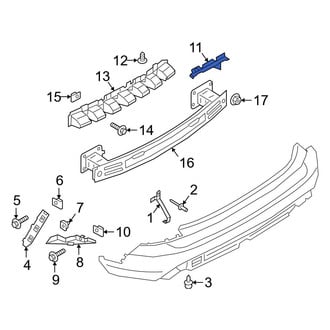 Ford OE - Rear Left Bumper Splash Shield