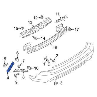 Ford OE - Rear Right Outer Bumper Cover Bracket