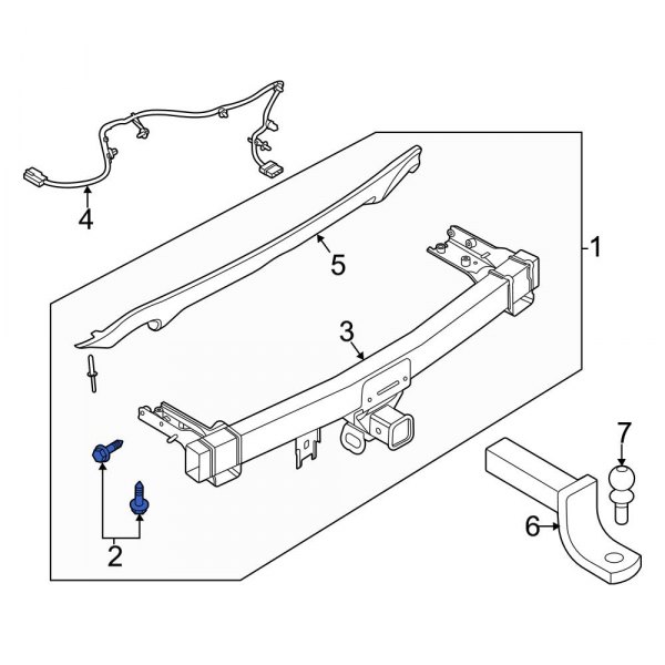 Trailer Hitch Receiver Bolt