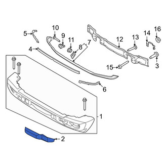 Ford OE - Front Left Bumper End Cap