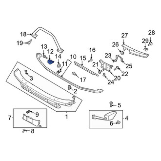 Ford OE - Right Bumper Molding Bracket