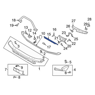 Ford OE - Front Center Bumper Face Bar Reinforcement Beam