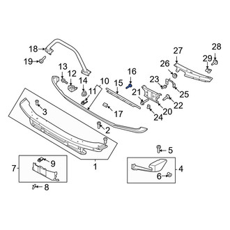 Ford OE - Bumper Face Bar Reinforcement Beam Bolt