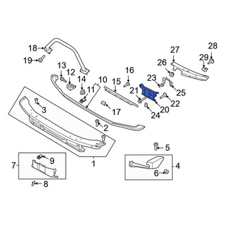Ford OE - Front Right Bumper Face Bar Mount