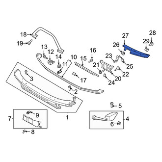 Ford OE - Front Left Bumper Face Bar Reinforcement Beam