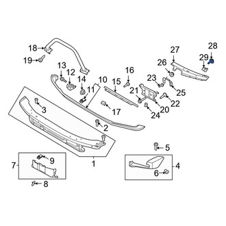 Ford OE - Bumper Face Bar Reinforcement Beam Bolt