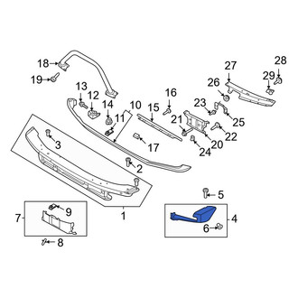 Ford OE - Front Left Bumper End Cap