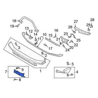 Ford OE - Front Left Bumper Cover Spacer Panel