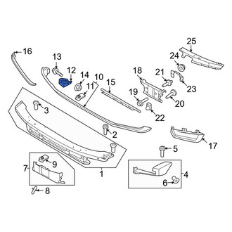 Ford OE - Right Bumper Molding Bracket